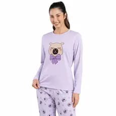 Pijama Feminino Inverno Adulto de Capivara Longo Fofinho Pijama de Frio de Bichinho