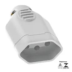 Peças Plug Fêmea 2p+t 10a e 20a Ilumi Prensa Cabo