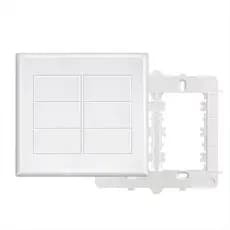 Placa Espelho 4x4 Cega C/ Suporte Evidence Fame Cor Branco