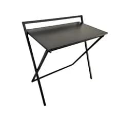 Mesa Escrivaninha Preta Portátil Dobravel