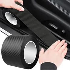 10M 3D Carbon Fiber Sticker Car Motorcycle Protective Door Mirror Anti-Scratch Anjin Bazar