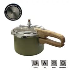 Panela Pressao Inducao 42 Litros Revestimento Ceramica Fechamento Externo Valvulas Seguranca