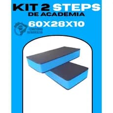 KIT 2 STEP DE ACADEMIA 60X28X10 EM EVA