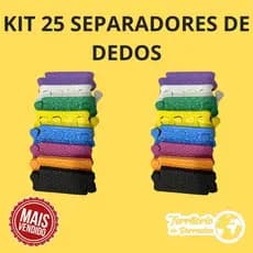 Kit 25 Pares Separador De Dedos Pé Pedicure Manicure