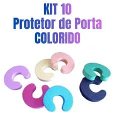Protetor de Porta Kit 10 Salva Dedos de Criança em EVA CORES SORTIDO