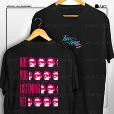 Camiseta Harry Styles Kiss All The Time Are You Listening Yet Camisa Frente E Verso 100% Algodão