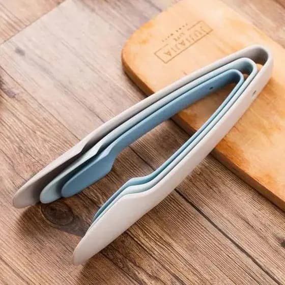Kit 3 Pegadores de Silicone para Cozinha Pinça Multiuso Antiaderente Resistente ao Calor Churrasco