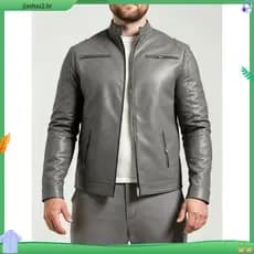 Jaqueta Masculina De Couro Slim Forrada