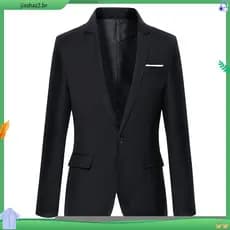Casaco Blazer Masculino Slim Fit Jaqueta Moderno Escritório Vestido De Casamento Casual Negócios CI2339
