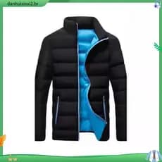 Jaqueta De Inverno À Prova D'água Casaco Ultralight Warm Puffer Down High Neck Short Jacket Outdoor Windbreaker For Men
