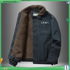 Parka Velo Casacos Homens Inverno Casual Plus Veludo Grosso Lapelas Tamanho Solto Cotton Top Daily Outwear C7DC