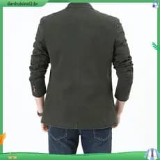 Novo Blazer Casual Masculino Solto com Botão Duplo CYTR