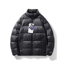 Jaqueta masculina jaqueta de inverno espessada curta gola alta acolchoada jaqueta acolchoada jaqueta acolchoada de inver