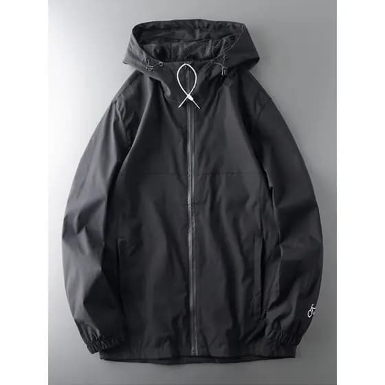 Jaqueta masculina primavera outono preto esportes blusão masculino Casual Workwear à prova de vento outono jaqueta