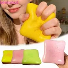 Brinquedo De Aperto De Torrada De Creme KENTONSD , Pitada De Simulação De Silicone Inquietação De Desenho Animado De Nov