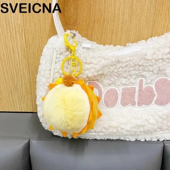 Chaveiro De Pelúcia De Frutas SVEICNA , Pingentes De Melancia Laranja , Boneca Simulação