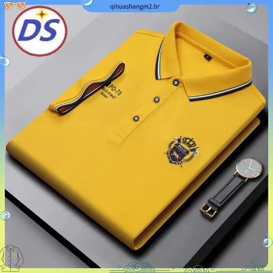 Camisa De Manga Curta De Comércio Eletrônico Transfronteiriço Fashion Bordado d Masculino E # 39camisa Masculina 39 ; s 