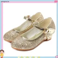 Menina Crianças Sapatos Elegante Confortável Cristal Princesa Salto Alto Adequado para Casamento Aniversário Festa Sa A2