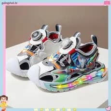 Meninos sandálias 2026 verão novo estilo Animal cidade malha botão rotativo sapatos de praia Baotou dos desenhos animado
