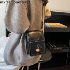 MXFASHIONE Bolsa Quadrada Pequena , Crossbody Com Design Exclusivo De Retalhos De Ombro De Couro Cera De Óleo