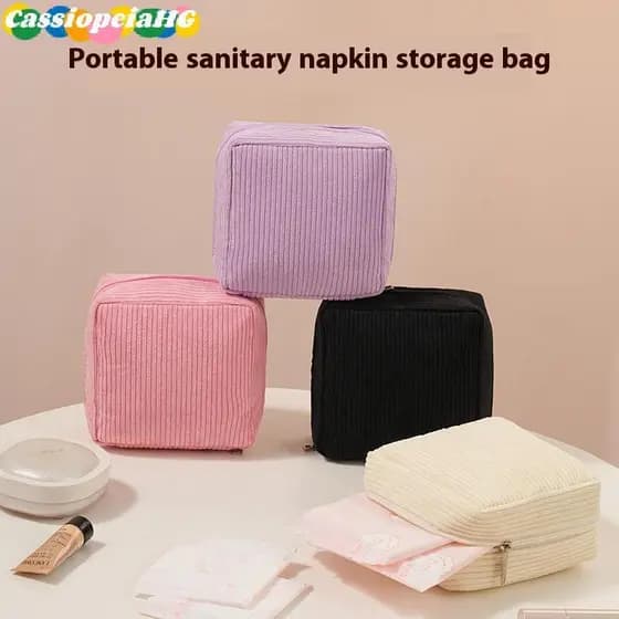 (Cassiopeiahg) Bolsa De Higiene Pessoal Higiênica Fofa Para Armazenamento De Cosméticos Estojo Cabos Novo