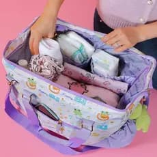 Bolsa de Fraldas Impermeável Milk&Moo para Meninos e Meninas, Grande