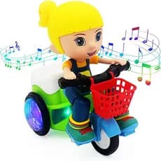 Brinquedos para Crianças, Brinquedos para Bebês, Triciclo Elétrico de Brinquedo, Motocicleta de Desenho Animado para Acr
