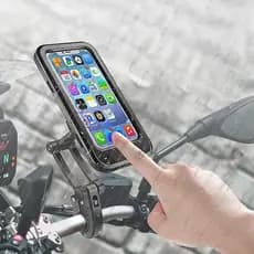 Suporte Ajustável Para Celular À Prova D'água Motocicleta 360 ° Rotação Livre