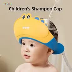 Boné De Shampoo Para Bebê , À Prova D'água , Ajustável , Silicone , Chapéu De Banho , Protetor Lavagem De Cabelo Infanti