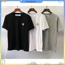 Novo Jogo Comme Des Garcons Masculino Wo Algodão Respirável Melhor Qualidade Casual Curto sve Camiseta
