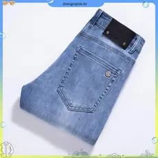 M Novos jeans Finos E De Alta Qualidade , Pequenos Homens Da Moda # 39calças Versáteis Azuis Telescópicas