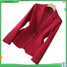 Blazer feminina em alfaiataria forrado manga longa ou 3/4 com forro #017