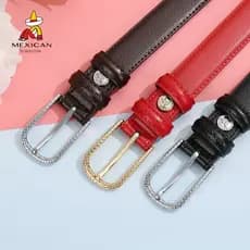 cinto feminino plus size cinto feminino largo Espantalho cinto de couro genuíno feminino novo estilo puro senhoras pino