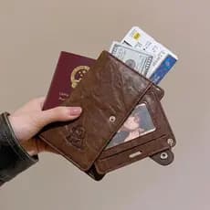 Porta-passaporte carteira integrada porta-passaporte saco protetor caso saco de armazenamento titular do bilhete Multi-c