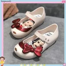 2023 Crianças & # 39 ; S Sapatos De Verão Jelly Shoes Sola Macia Cartoon andals Para Meninas