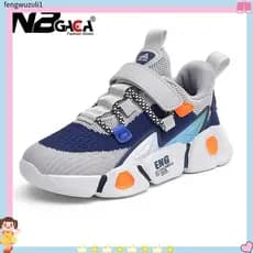 Malha Respirável Casual Infantil & # 39sapatos 5-18 Anos Meninas 2023 Novos Tênis Leves