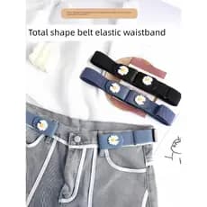 cinto feminino plus size cinto feminino Cinto preguiçoso feminino Jeans elástico invisível circunferência da cintura gra