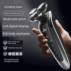 barbeador eletrico masculino Conjunto multifuncional 4D de corpo inteiro lavável barbeador elétrico masculino recarregáv