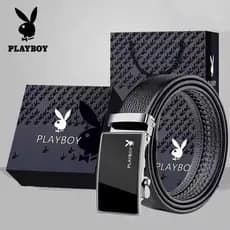 cinto feminino plus size cinto feminino Playboy cinto masculino fivela automática cinto de couro macio caixa de presente