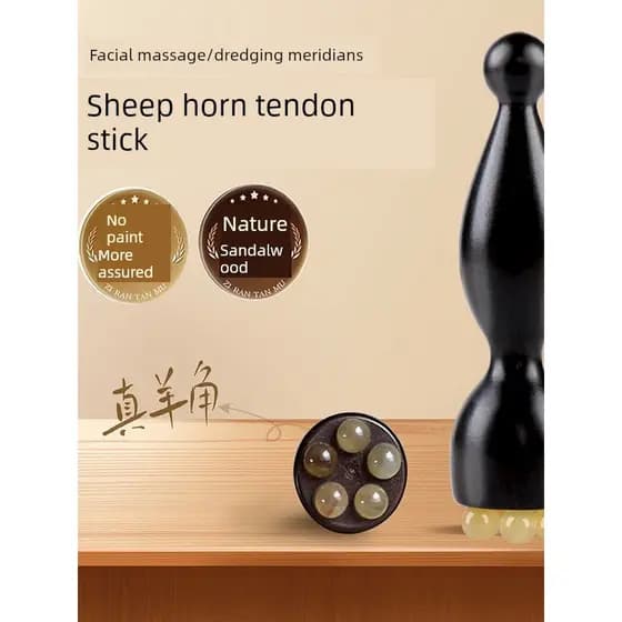 Garra roxo sândalo lótus Puff olho rolo massagem pente Facial tendão vara acuponto meridiano pente raspagem acupuntura