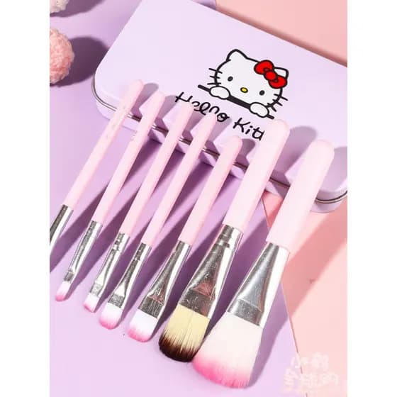 kit pincel maquiagem kit pincel maquiagem profissional Olá kitty conjunto de pincéis de maquiagem Blush pincel sombra pi