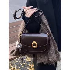 bolsa femenina Bolsa Moda Casual sela saco feminino 2025 inverno novo estilo Retro simples All-Match bolsa de ombro High