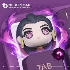 Rena keycap destemido contrato jogo crepúsculo borboleta keycap resina teclado mecânico tridimensional keycap personaliz