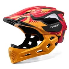 BATFOX Capacete Infantil Bicicleta Integral 2 em 1 Ajustável CE CPSC ASTM PC+EPS Queixeira Removível