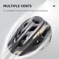 BATFOX Capacete de ciclismo Capacete de mountain Bike de verão Aba ajustável de três velocidades Circunferência da cabeç