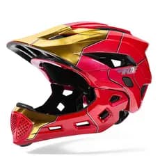 Capacete integral infantil BATFOX Capacete de bicicleta de 6 a 10 anos 52-55 CM Meio capacete removível complet