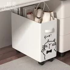 Cesta de armazenamento de escritório posição de trabalho sob o saco sob a mesa rack de armazenamento carrinho com rodas