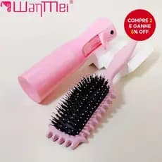 Conjunto de Escovas para Pentear Cabelo WANMEI, conjunto de 2 peças, inclui um modelador de cachos com cerdas e um borri