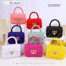 Minha Bolsa Pequena , Mini Bolsas De Ombro Em PU Com Coração , Carteiras De Moedas Duráveis , Mulheres E Meninas