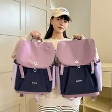 Mochila ao ar livre feminina 2026 novo estilo lazer grande capacidade viagem leve esportes mochila estudante universitár